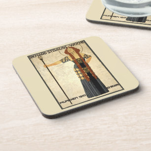 Dessous-de-verre Art Nouveau vintage Richard Strauss-Woche, Munich