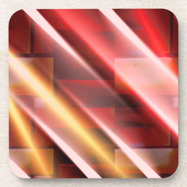 Dessous-de-verre Art numérique Art déco moderne Abstrait (Devant)