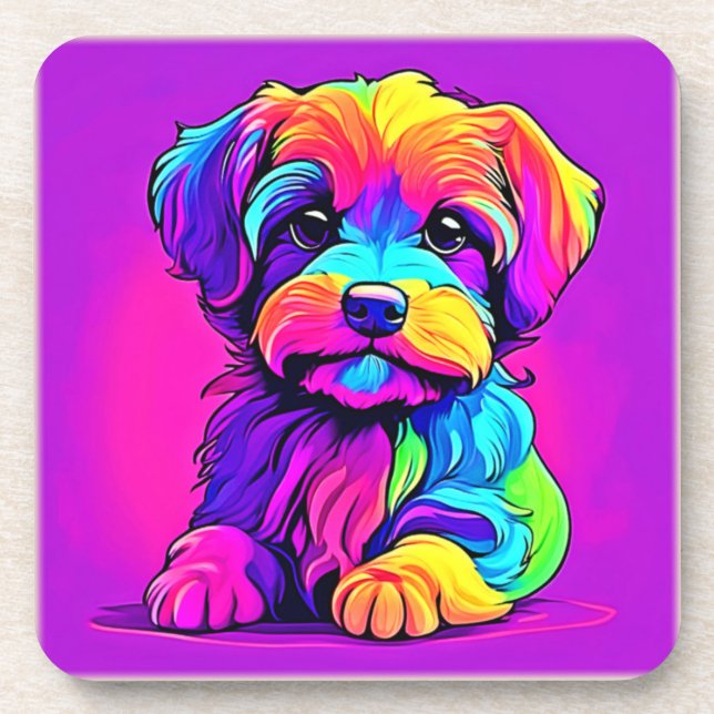 Dessous-de-verre Artefacts Rainbow Puppy (Devant)