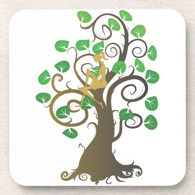 Dessous-de-verre Assis dans l'arbre (Devant)