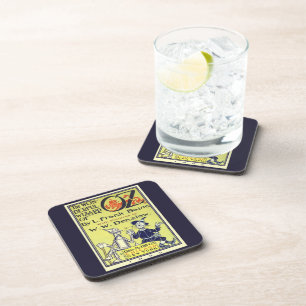 Dessous-de-verre Assistant vintage de Oz livre couverture Art, page