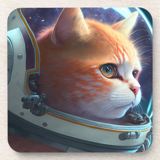 Dessous-de-verre Astronaut de chat (Devant)
