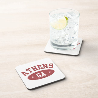 Dessous-de-verre Athens, Georgia Vintage Sporty College Coasters