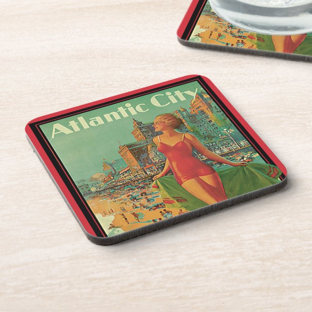 Dessous-de-verre Atlantic City Resort, Pennsylvania Railroad Travel (Côté gauche)