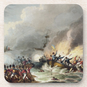 Dessous-de-verre Atterrissage des troupes britanniques en Egypte,