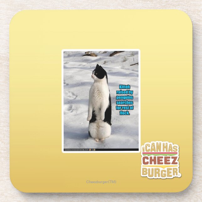 Dessous-de-verre Augmenté par des pingouins (Devant)