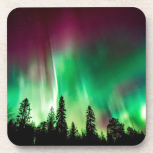 Dessous-de-verre aurora boréale
