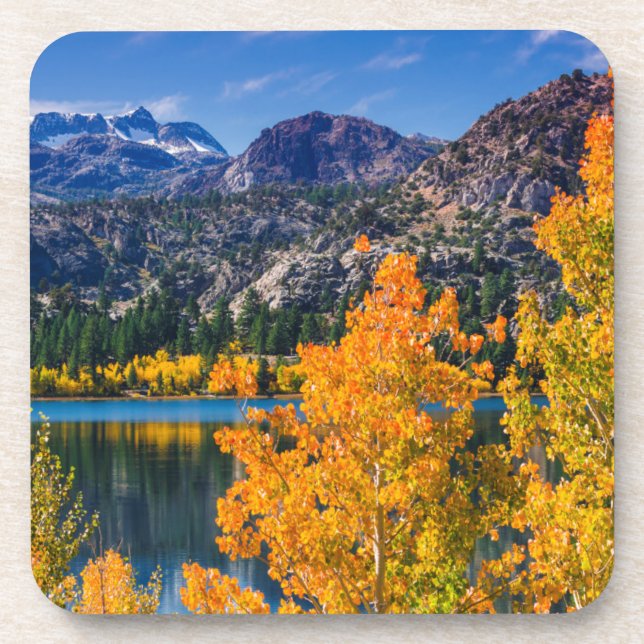 Dessous-de-verre Automne autour du lac June Lake, Californie (Devant)