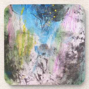 Dessous-de-verre Autoportrait en bleu