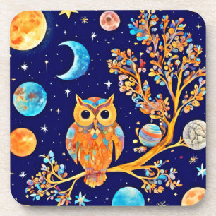 Dessous-de-verre Autres oeuvres d'art des hibou : Merveilles célest