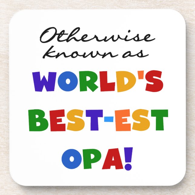 Dessous-de-verre Autres T-shirts et cadeaux Opa (Devant)