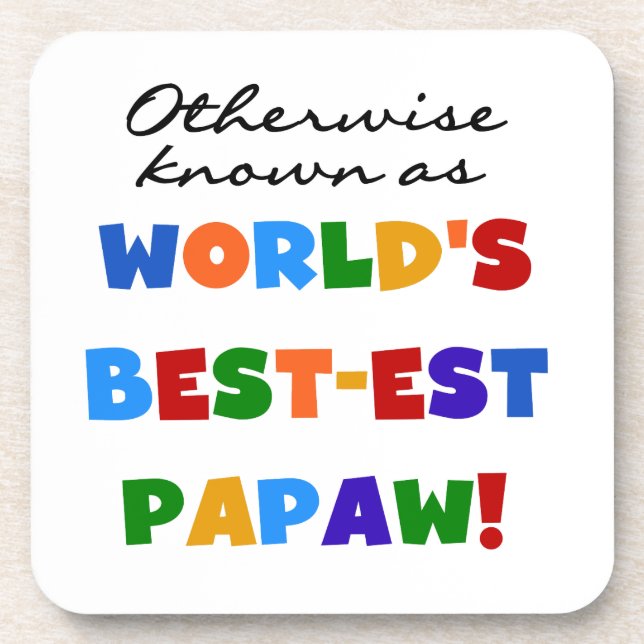 Dessous-de-verre Autres T-shirts et cadeaux Papaw les plus connus (Devant)