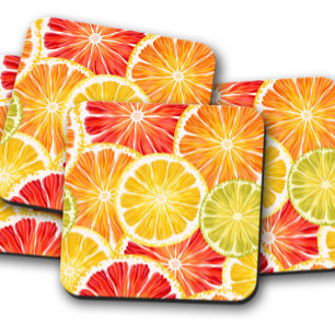 Dessous de verre aux fruits d'orange-citron   Ense