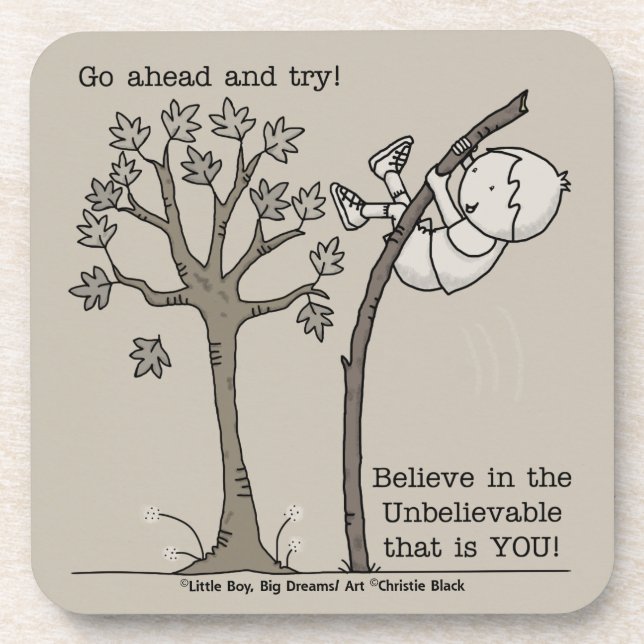 Dessous-de-verre Avancer et essayer (Devant)