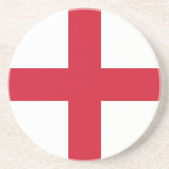 Dessous de verre avec Drapeau d'Angleterre (Devant)