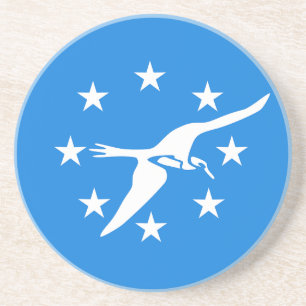 Dessous de verre avec Drapeau de Corpus Christi, T