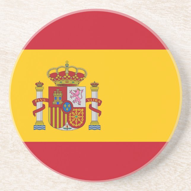 Dessous de verre avec Drapeau d'Espagne (Devant)