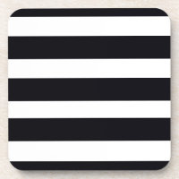 DESSOUS DE VERRE avec STRIPES NOIR et BLANC
