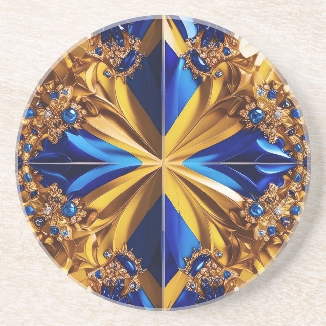 Dessous de verre avec Suède Couleurs Design (Devant)