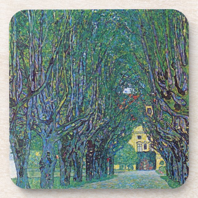 Dessous-de-verre Avenue In Schloss Kammer Park par Gustav Klimt (Devant)
