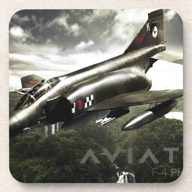 Dessous-de-verre Avion de chasse fantôme F-4 (Devant)