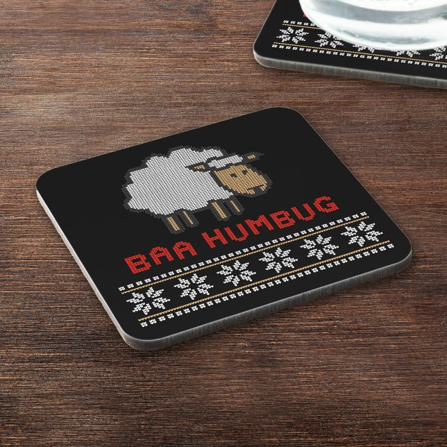 Dessous-de-verre Baa Humbug Sheep de Noël (Créateur téléchargé)