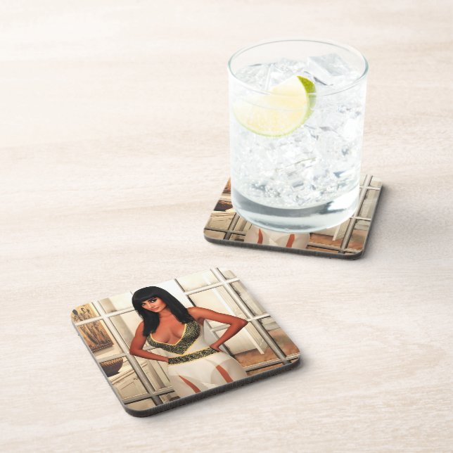 Dessous-de-verre Back to That Special Place hard plastic coasters (Côté Droit)