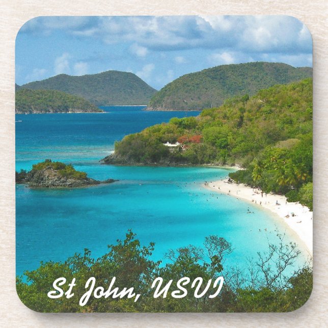 Dessous-de-verre Baie de tronc, St John USVI (Devant)