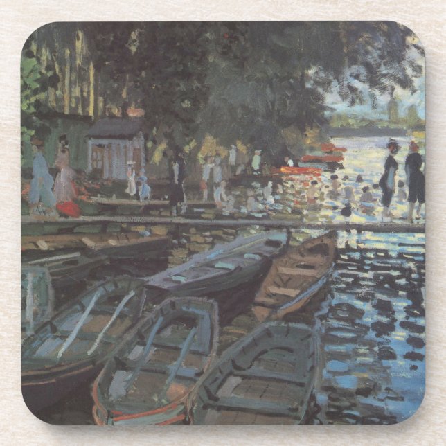 Dessous-de-verre Baignoires à La Grenouillère par Claude Monet (Devant)