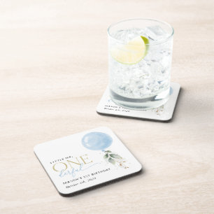 Dessous-de-verre Balcon Bleu, Eucalyptus, Verdure, Premier Annivers