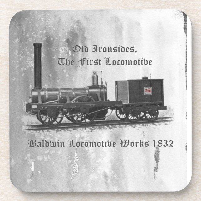 Dessous-de-verre Baldwin Locomotive Works, Vieux Ironsides 1832 (Devant)