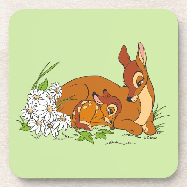 Dessous-de-verre Bambi Se Repose Avec Sa Mère (Devant)