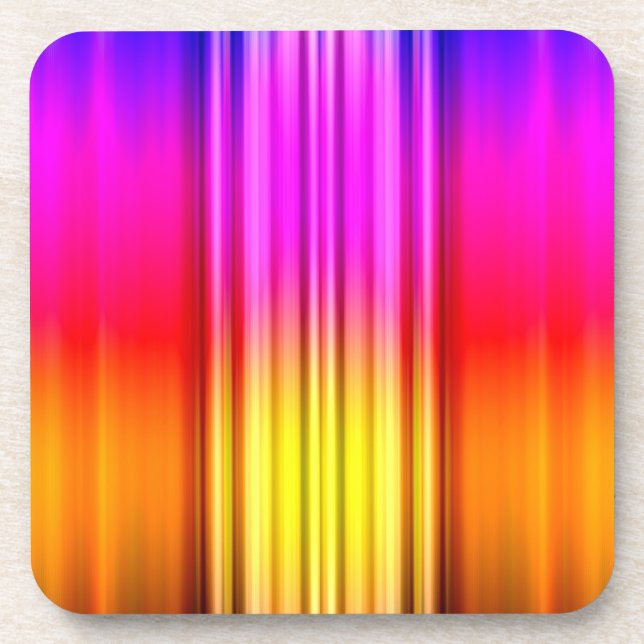 Dessous-de-verre Bandes de couleurs verticales (Devant)