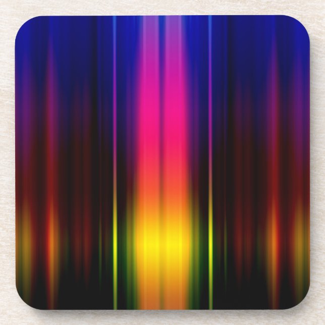 Dessous-de-verre Bandes de couleurs verticales (Devant)