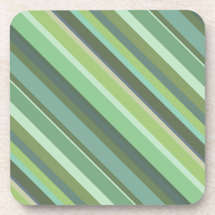 Dessous-de-verre Bandes diagonales vert olive