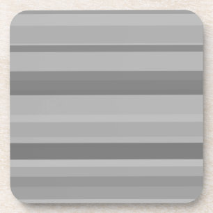 Dessous-de-verre Bandes horizontales grises