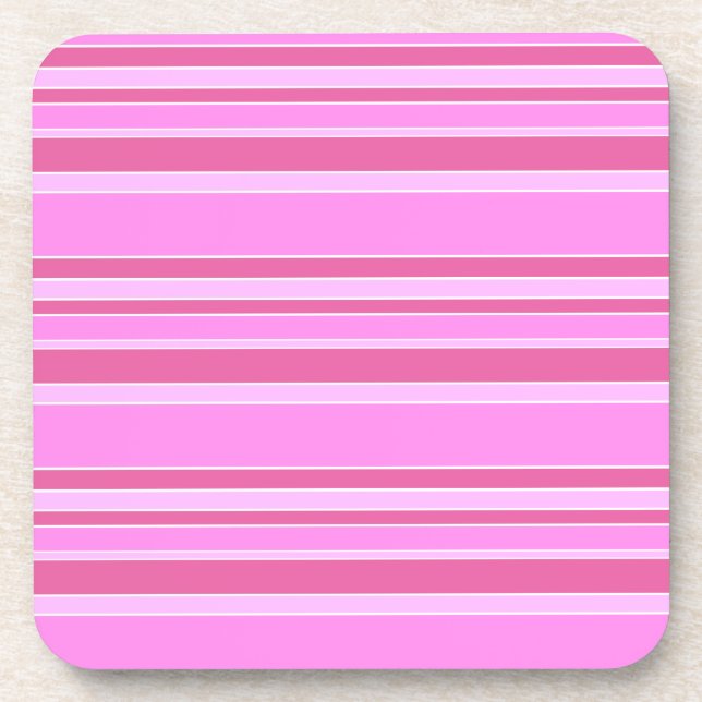 Dessous-de-verre Bandes roses (Devant)