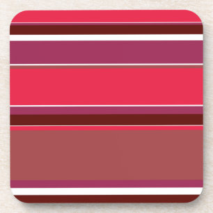 Dessous-de-verre Bandes rouges