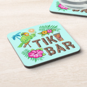 DESSOUS-DE-VERRE BAR TROPICAL TIKI