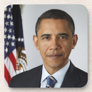 Dessous-de-verre Barack Obama Président américain Portrait de la Ma