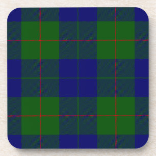 Dessous-de-verre Barclay clan tartan bleu vert plaid