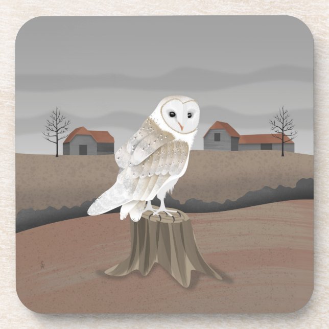 Dessous-de-verre Barn Owl (Devant)