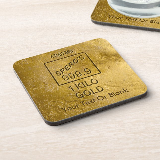 Dessous-de-verre Barre d'or (Côté gauche)