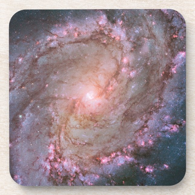 Dessous-de-verre Barred Spiral Galaxy Messier 83. (Devant)