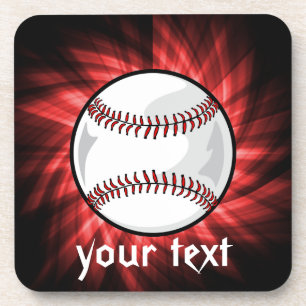 Dessous-de-verre Baseball rouge