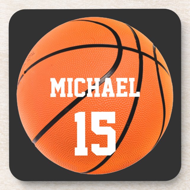 Dessous-de-verre Basket-ball Votre nom (Devant)