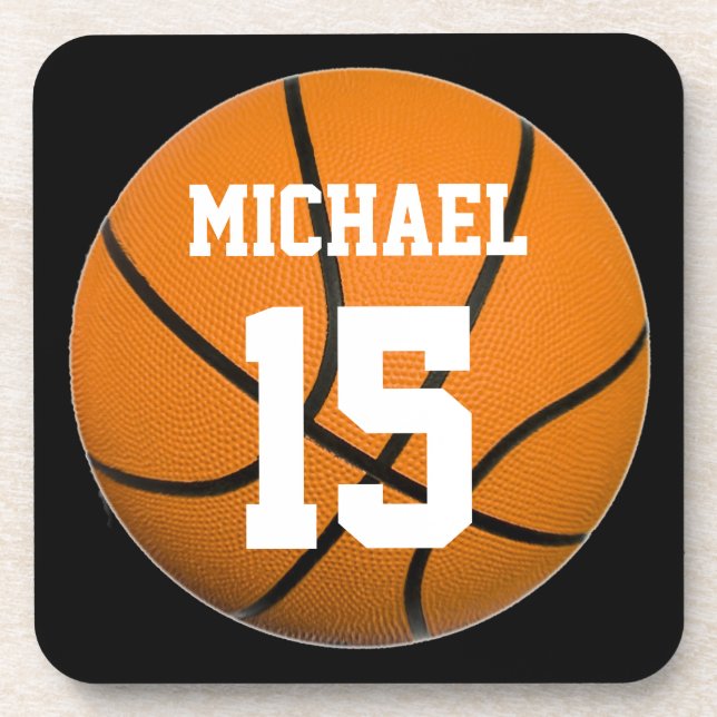 Dessous-de-verre Basket-ball Votre nom (Devant)