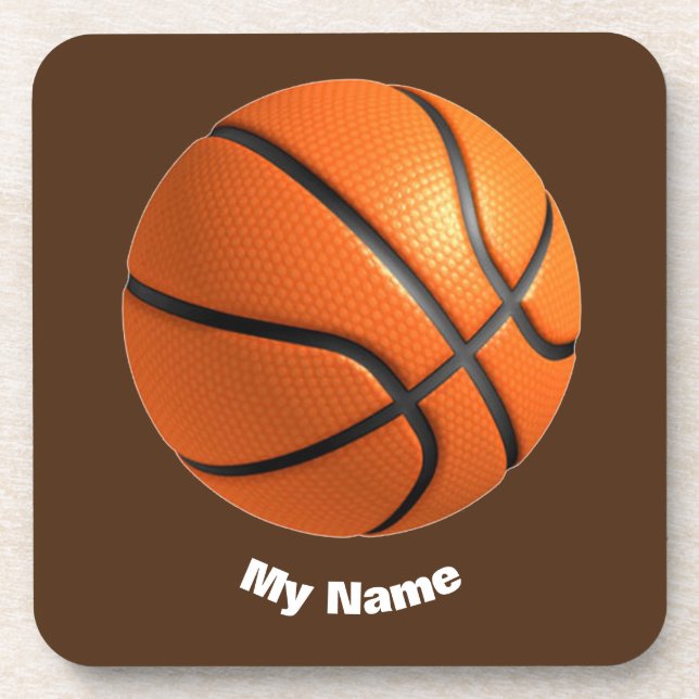 Dessous-de-verre Basket-ball Votre nom (Devant)