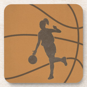 Dessous-de-verre Basketball Girl Drink Coasters