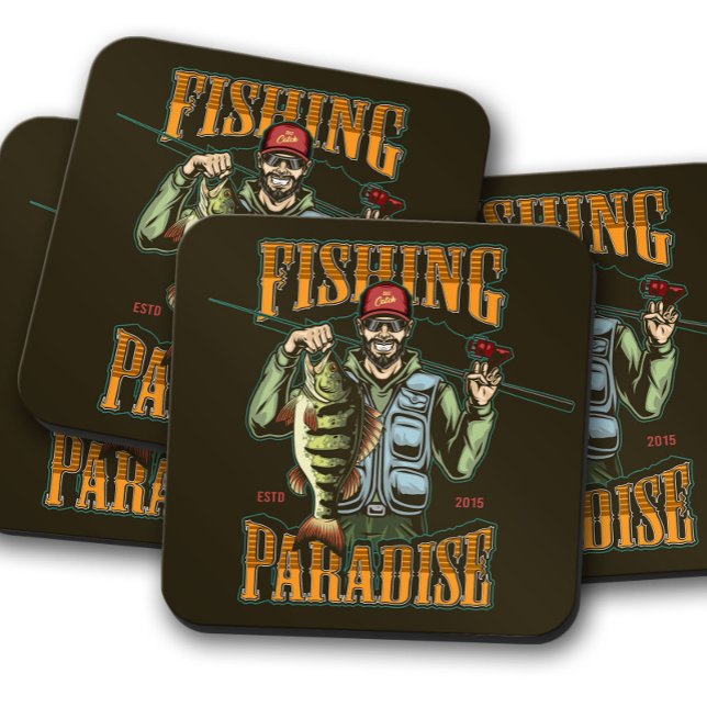 Dessous de verre basse de Paradise Fishing | Ensem (Créateur téléchargé)